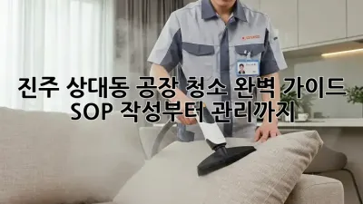 진주 상대동 공장 청소🧹✨ 완벽 가이드: SOP 작성부터 관리까지!